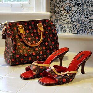 Louis Vuitton takashi murakami 2005 monogram cerises speedy25